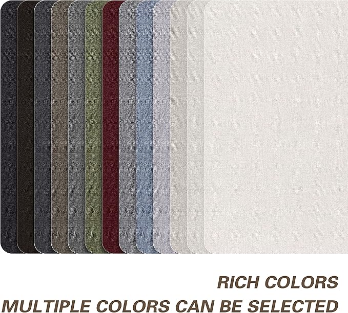 KING MOUNTAIN Self-Adhesive Coarse Linen Repair Patches, 8X11 inch, Multi Color, Can be Used for Linen Sofa Repair and Clothes Repair(8" x 11", Khaki)