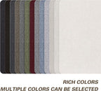 KING MOUNTAIN Coarse Linen Repair Patches, Self-Adhesive Linen Fabric Patches, 8X11 inch 2 PCS, Multi Color, Can be Used for Linen Sofa Repair and Linen Clothes Repair(8" x 11"-2PCS, Smoky Grey)