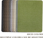Coarse Linen Repair Patches, Self-Adhesive Linen Fabric Patches, 8X11 inch 2 PCS, Multi Color, Can be Used for Linen Sofa Repair and Linen Clothes Repair(8" x 11"-2PCS,Dark Grey 1.0)