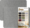 KING MOUNTAIN Coarse Linen Repair Patches, Self-Adhesive Linen Fabric Patches, 8X11 inch 2 PCS, Multi Color, Can be Used for Linen Sofa Repair and Linen Clothes Repair(8" x 11"-2PCS, Smoky Grey)