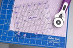 The Quilted Bear Quilting Rulers - Transparent Acrylic Non Slip Quilting, Patchwork & Sewing Ruler with Clear Black Lines & 30, 45 & 60 Degree Angles for Perfect Accuracy & Precision (5" x 5")
