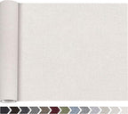 Fine Linen Repair Patches, Self-Adhesive Linen Fabric Patches, 12X40 inch Extra Size, Multi Color, Can be Used for Linen Sofa Repair and Linen Clothes Repair (12" x 40", Off White)