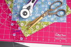 The Quilted Bear Quilting Rulers - Transparent Acrylic Non Slip Quilting, Patchwork & Sewing Ruler with Clear Black Lines & 30, 45 & 60 Degree Angles for Perfect Accuracy & Precision (2" x 6.5")